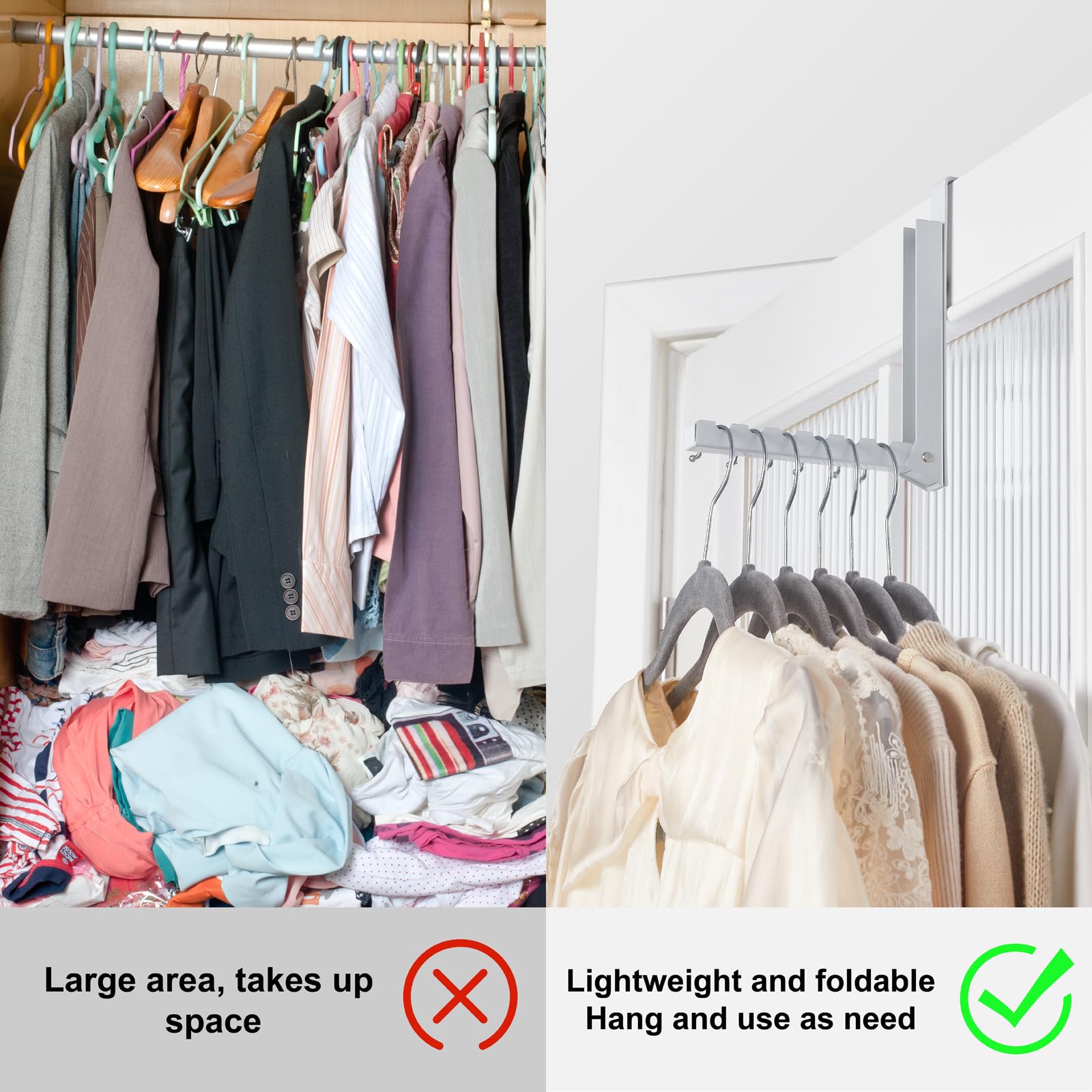 YAZYBHA non-slip inner mat protects doors from scratches and noise.