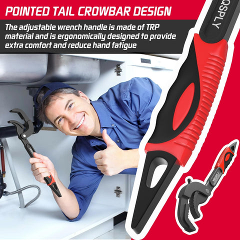 YBQSPLY wrenches handle pipes and irregular shapes with a wide clamping range