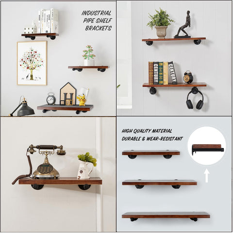 YCCO black iron brackets suited for kitchen, bathroom, and more