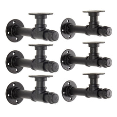 YCCO industrial pipe bracket wall mount provides sturdy shelf support.