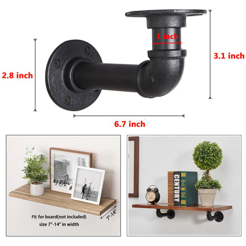 YCCO heavy-duty 3/4-inch iron brackets deliver reliable wall shelving