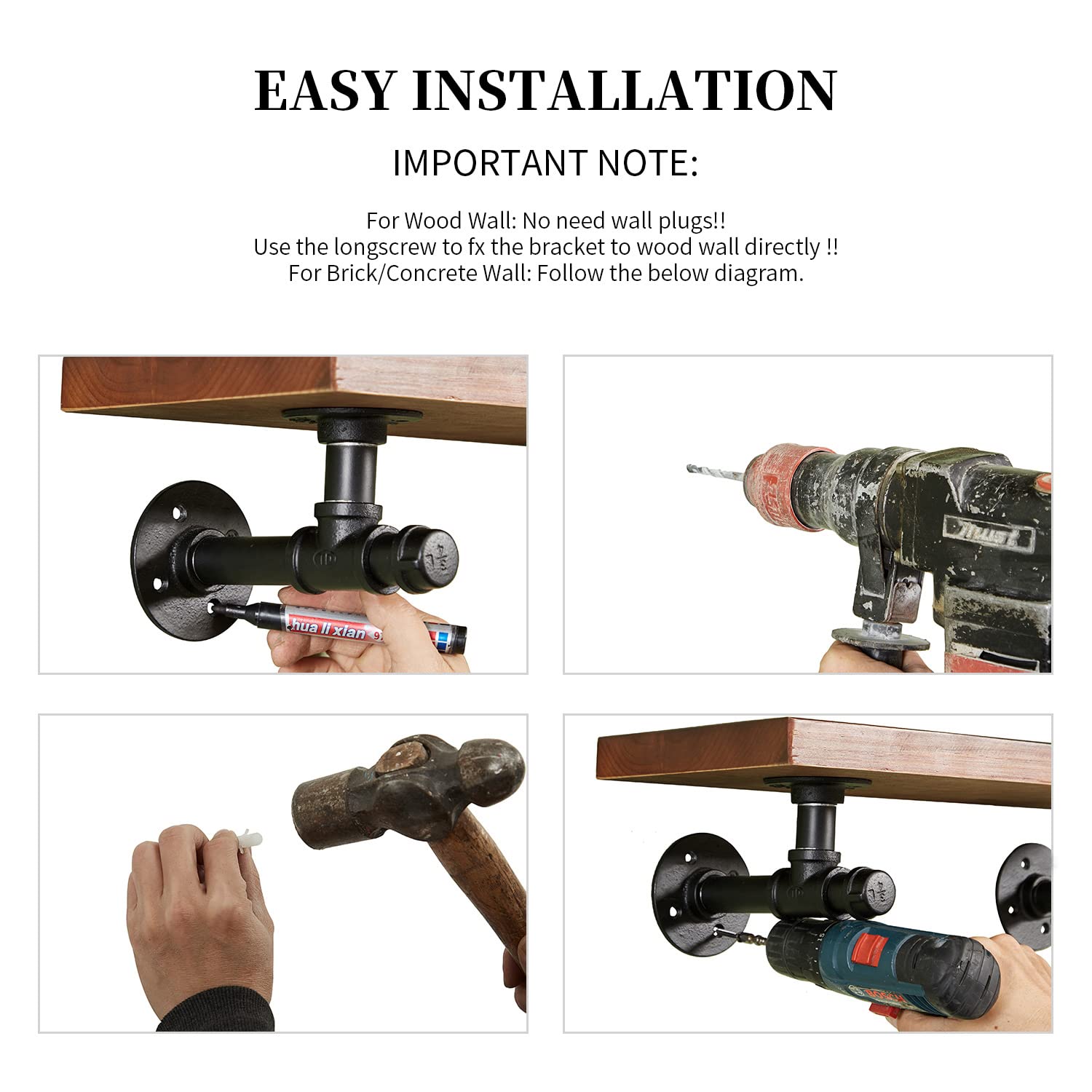 YCCO space-saving bracket ideal for hallway or kitchen display.