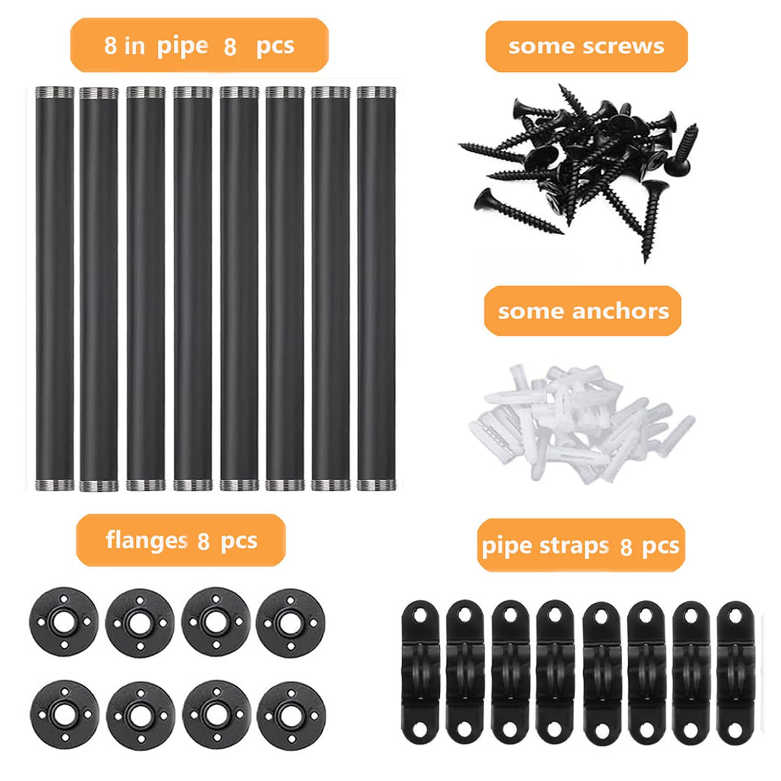 YCCO wall mounted shelf brackets for extra storage and organization