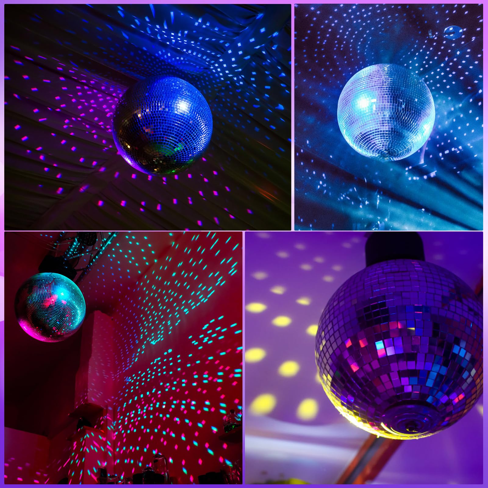 YCCOKJJ disco ball motor with remote control for easy setup.