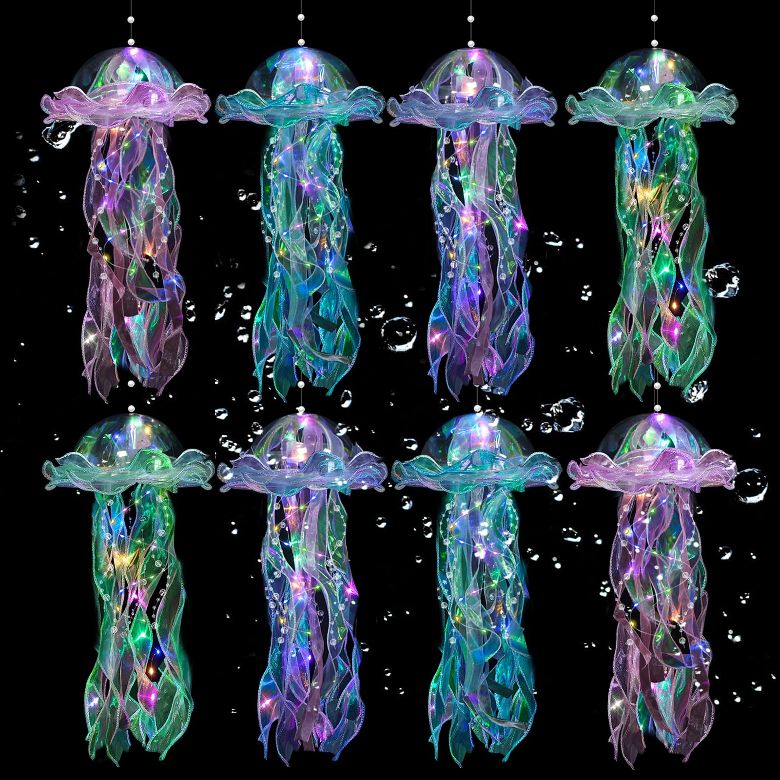 Ycitusi jellyfish lanterns in blue for vibrant party ceiling decor