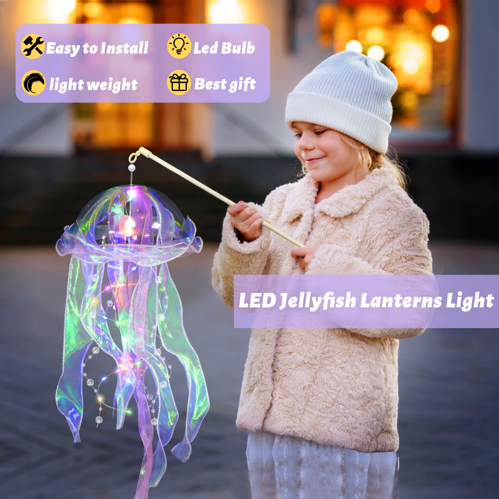 Ycitusi green jellyfish lanterns add oceanic accents to events