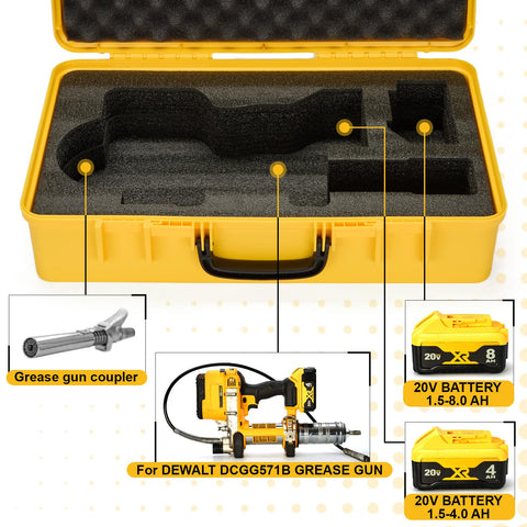 YDEPLVEO case designed for Dewalt DCGG571M1 kit with accessories