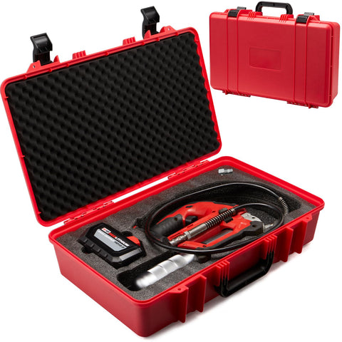 YDEPLVEO hard shell case securely fits Milwaukee M18 grease gun