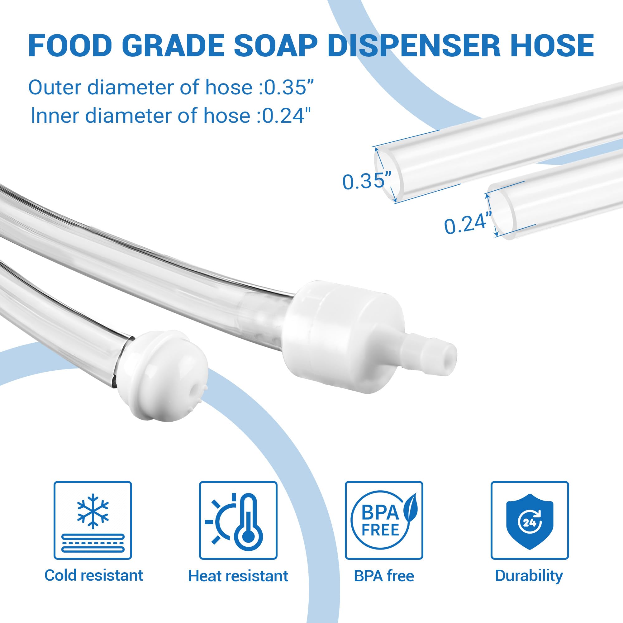 ydfagak check valve keeps soap primed at the tube top