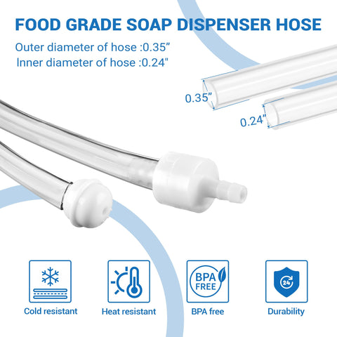 ydfagak check valve keeps soap primed at the tube top