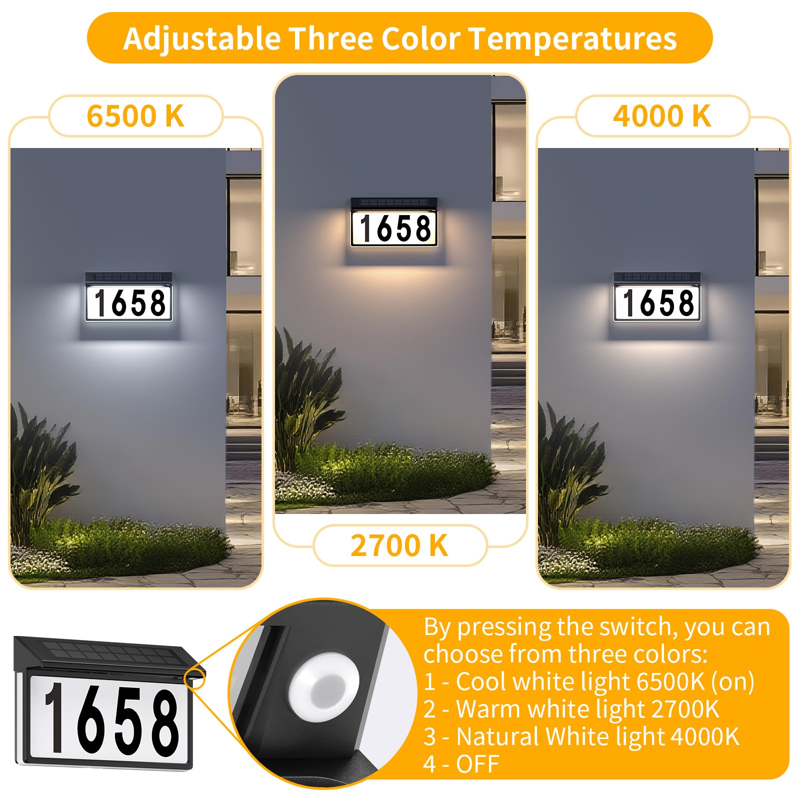 YDHOK solar panel powers the sign with sun charged efficiency
