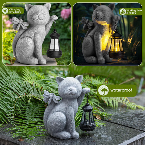 YDKOJGW gift-ready solar statue suitable for mom, grandma, or friends.