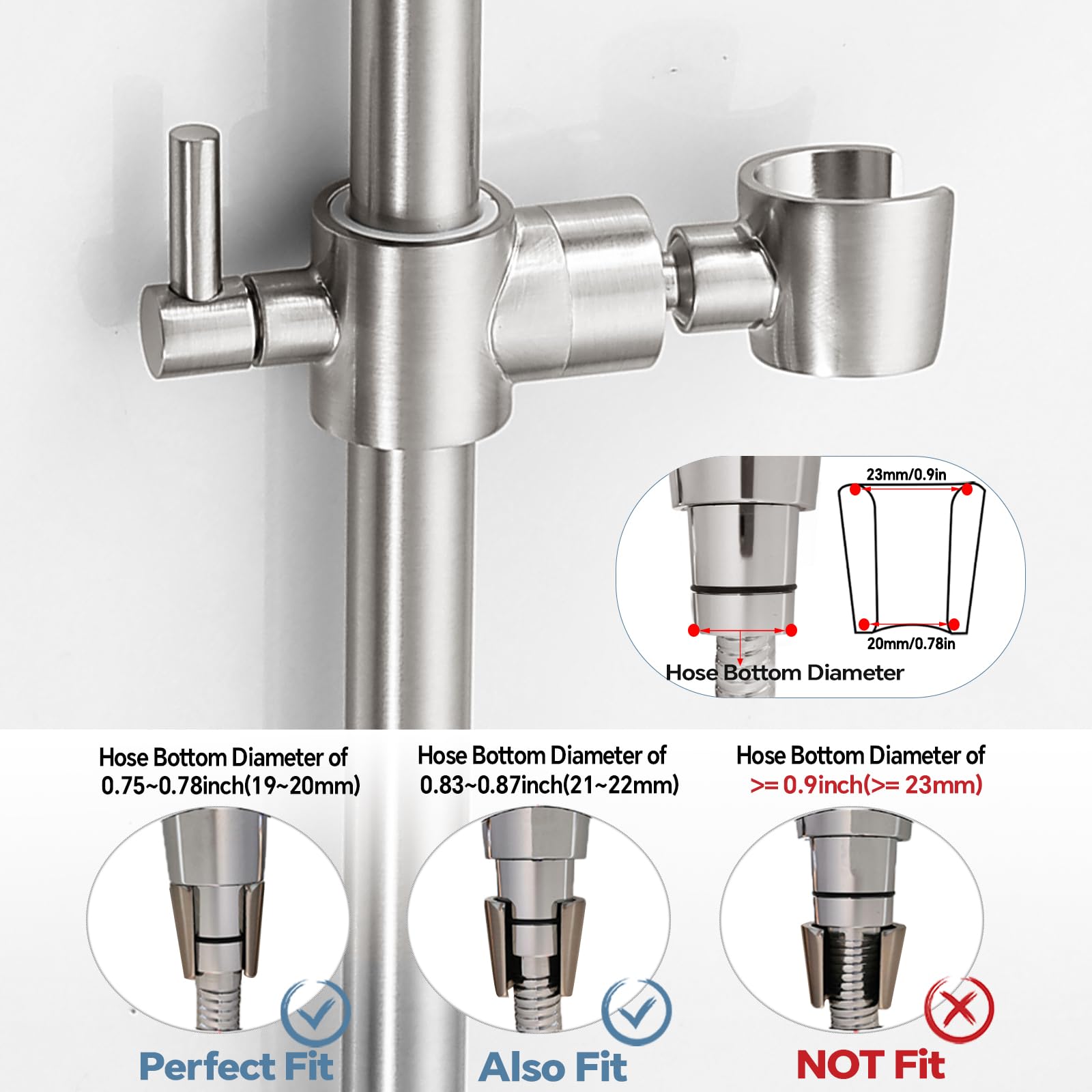YDmeet 360-degree rotation allows precise shower angle customization.