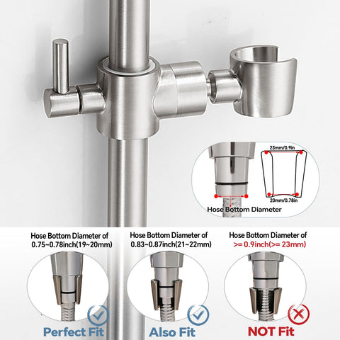 YDmeet 360-degree rotation allows precise shower angle customization.