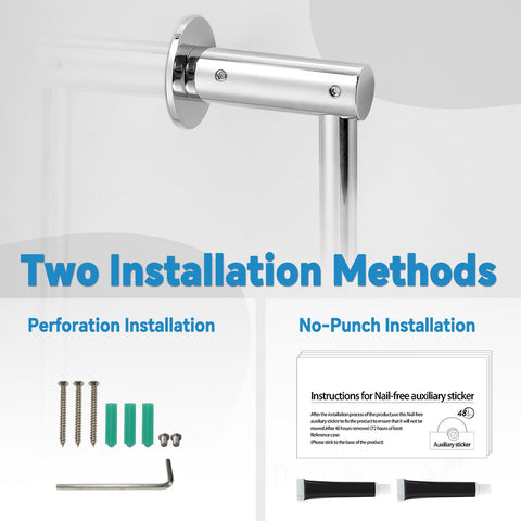 YDmeet brass rustproof shower bar resists humidity for long-lasting bathroom use.