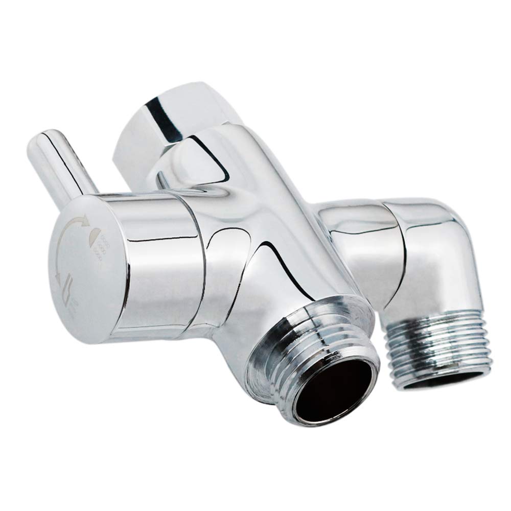 YDmeet brass shower arm diverter with three outlets enables flexible shower setups.