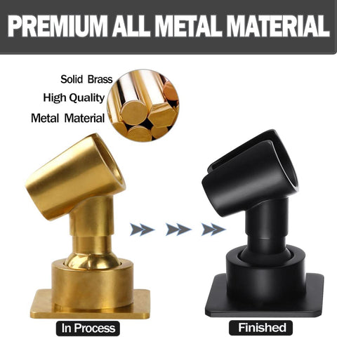 YDmeet brass shower bracket adhesive enables drill-free installation.
