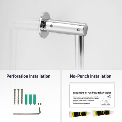YDmeet drill-free installation pack with glue for easy mounting