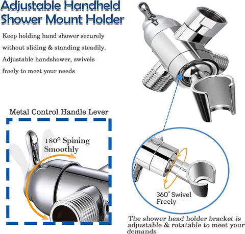 YDmeet handshower mount brass secures handheld shower during use