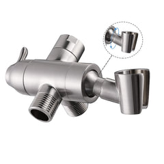 YDmeet shower arm diverter in brushed nickel assembly highlights durability and smooth water flow