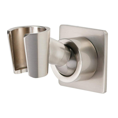 YDmeet solid brass shower head holder with brushed nickel finish provides durable support.