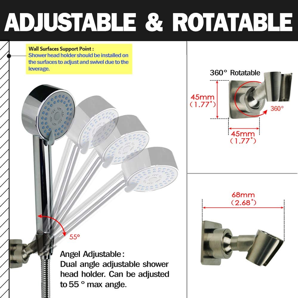 YDmeet swivel joint allows flexible downward adjustment for easy aim.