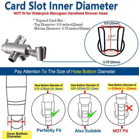 YDmeet universal G1/2 connection fits most showers for simple replacement