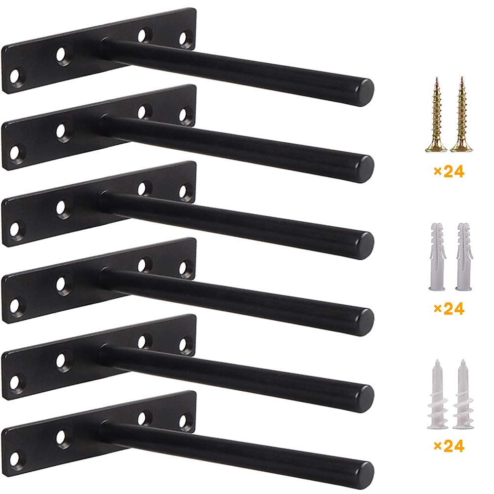 YMDparts blind floating shelf bracket 5-inch hidden support for sturdy shelves