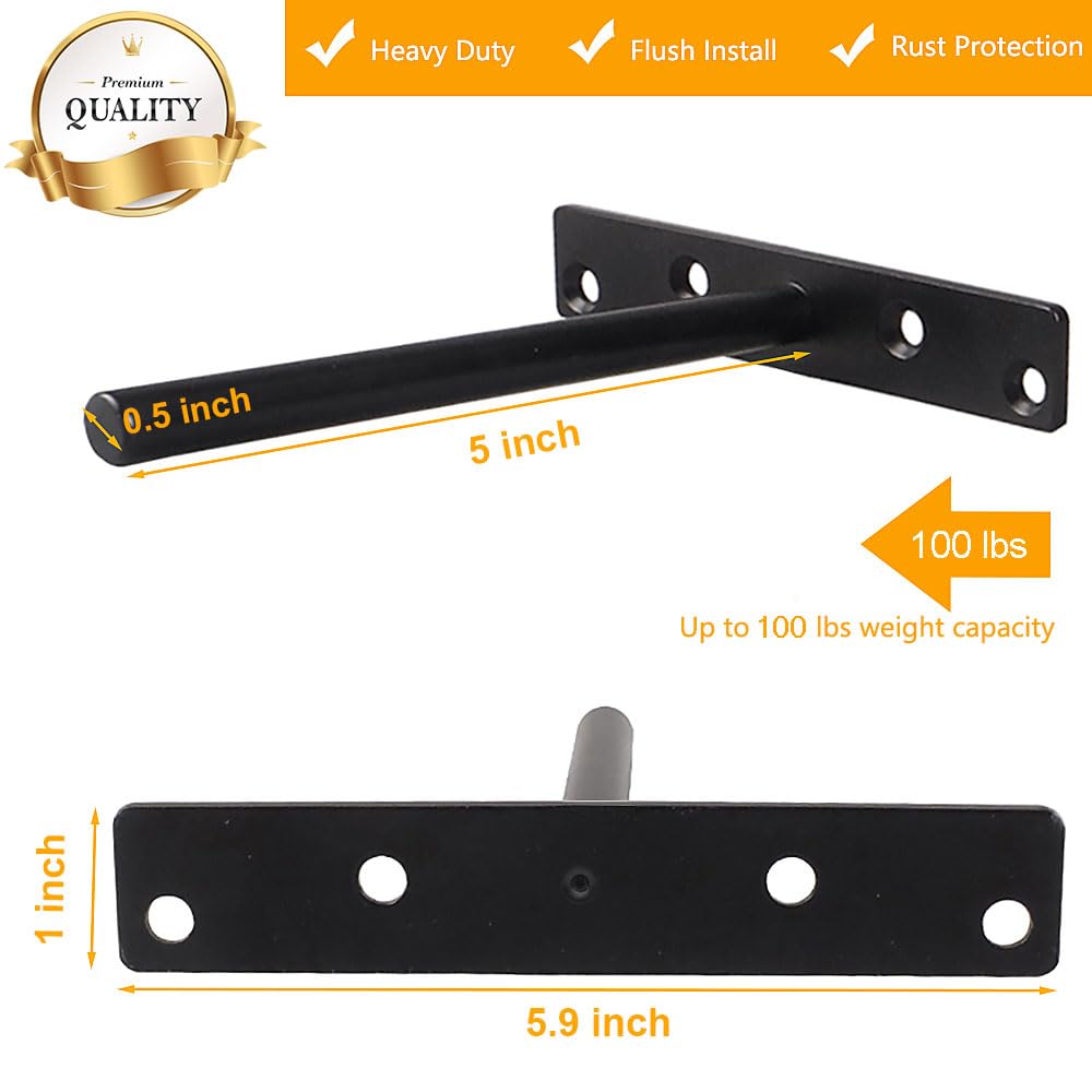 YMDparts solid steel welded concealed support for durable shelving