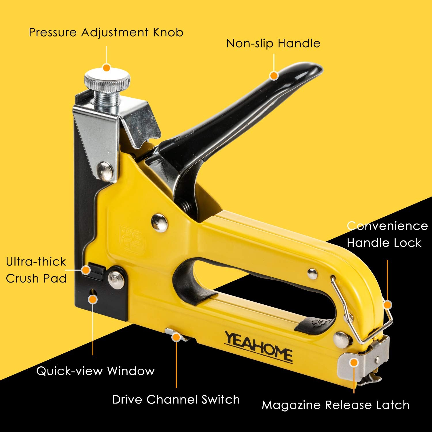 YEAHOME kit with remover and gloves for quick staple removal and safe handling
