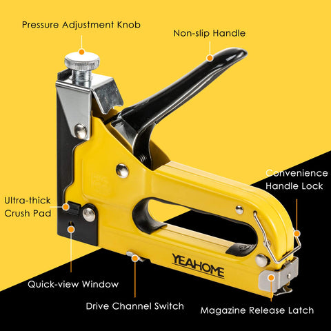 YEAHOME kit with remover and gloves for quick staple removal and safe handling
