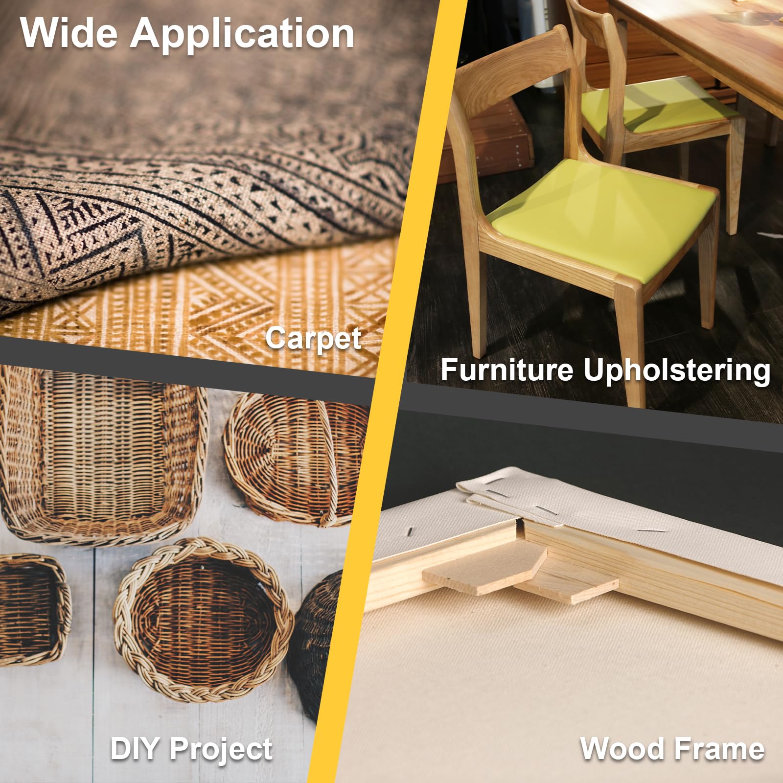 YEAHOME kit image showing 1000 staples and versatile tool for DIY and professional use