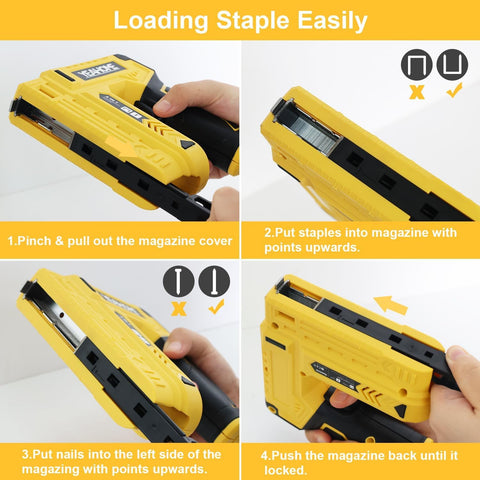 Yeahome staples close-up highlighting compact load for lightweight projects.