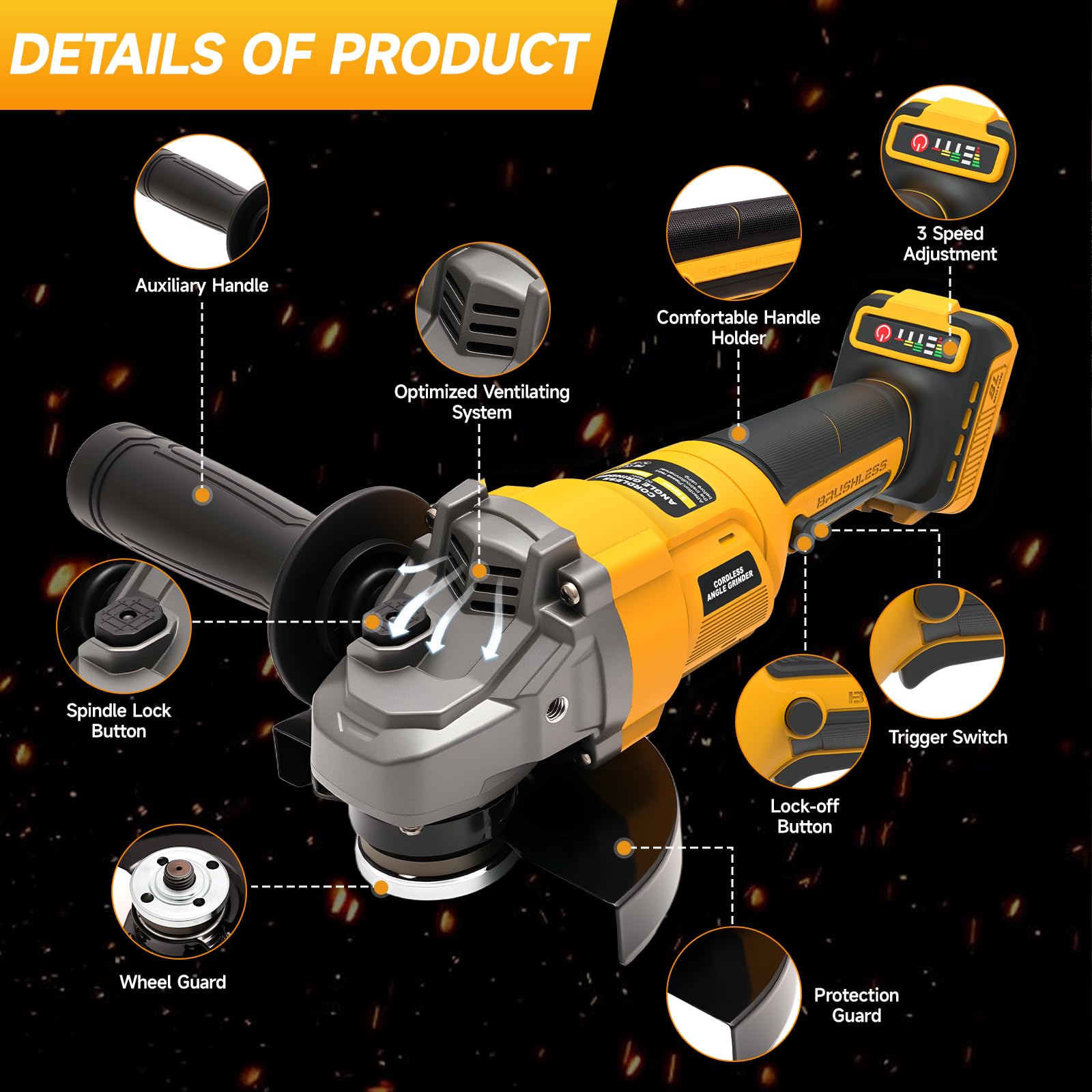 YEARTOP tool handles metal work like cutting, grinding, and polishing.