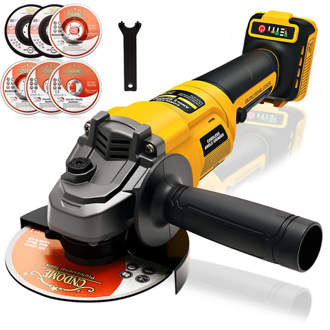 YEARTOP brushless angle grinder compact design for precise cuts.
