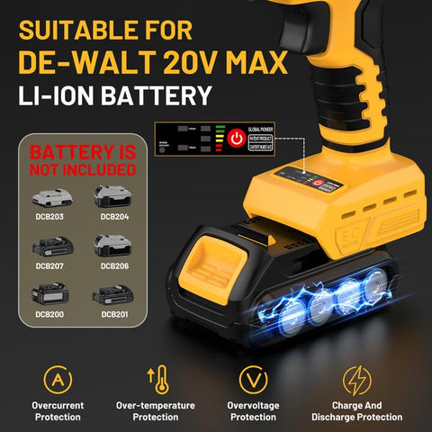 YEARTOP brushless motor delivers smooth cutting up to 800W