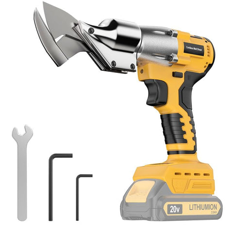 YEARTOP cordless sheet cutter with battery compatibility enables flexible on-site metal cutting