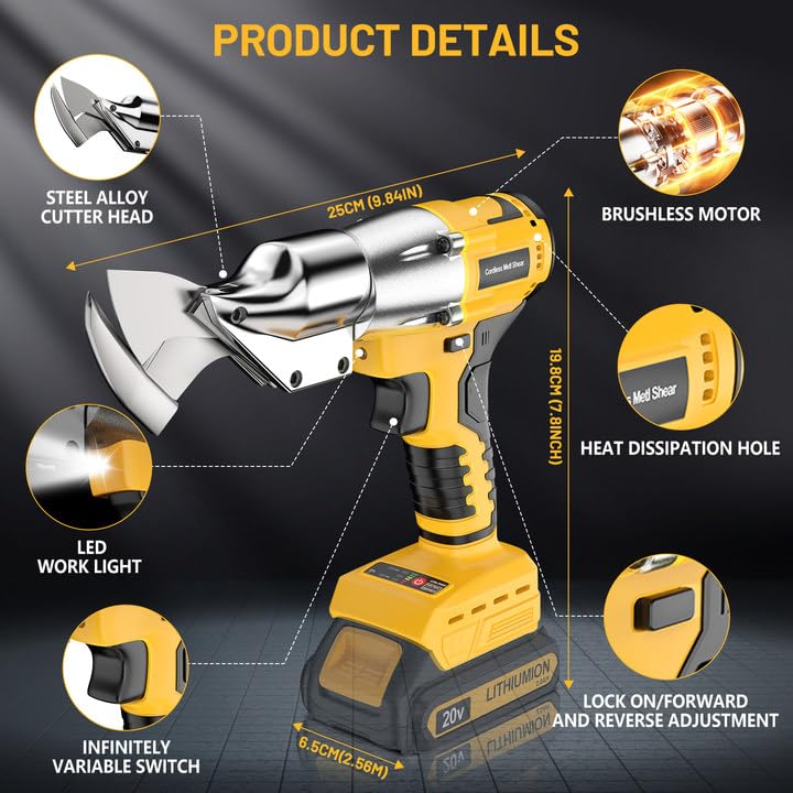 YEARTOP blade design handles metal and iron cutting with precision