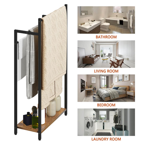 yeavs blankets folded on lower rack storage highlight space-saving storage