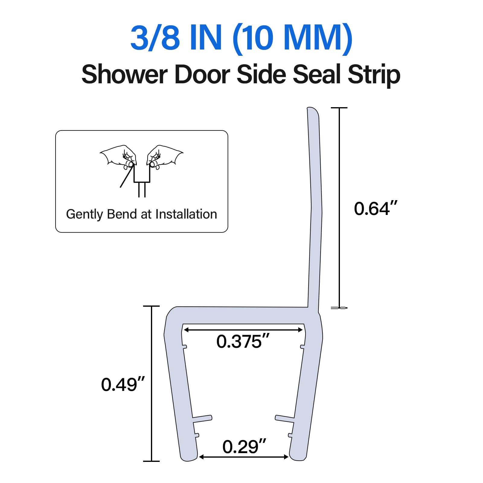 Yecaye durable clip attachment securing the seal without tools.