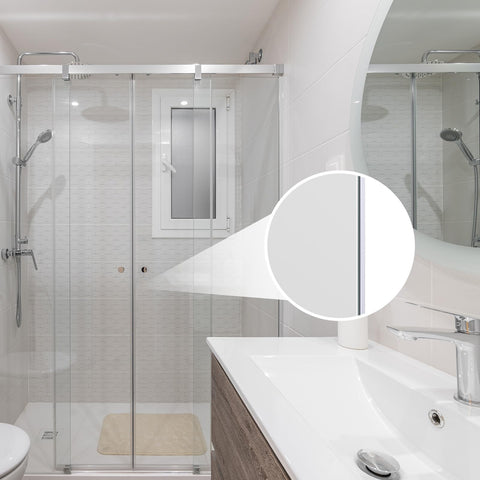 Yecaye leak-prevention seal protecting bathroom surfaces from spray.