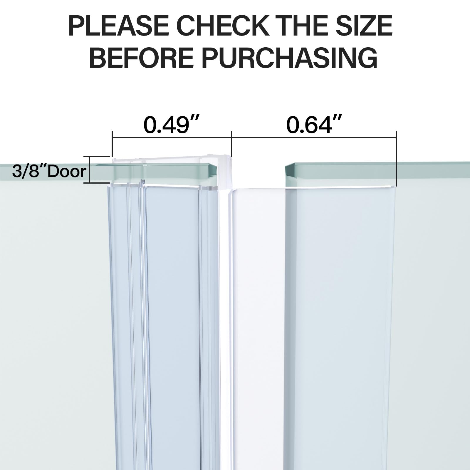 Yecaye trim-to-fit 39-inch seal for a precise edge.