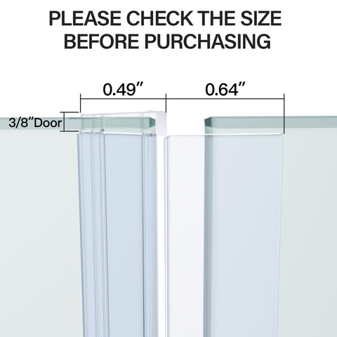 Yecaye trim-to-fit 39-inch seal for a precise edge.