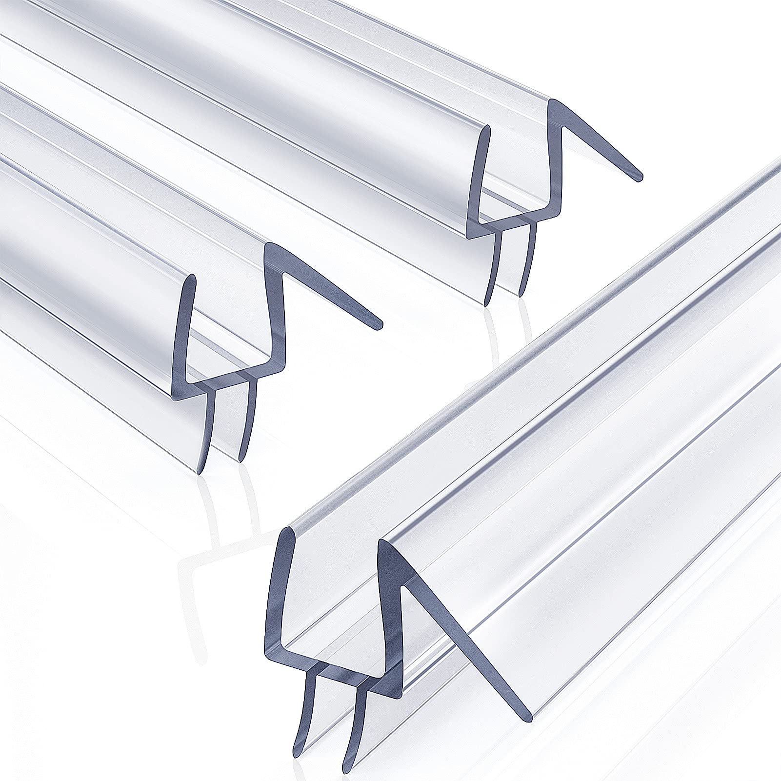 Yecaye 3-pack 39-inch bottom seal for 3/8-inch frameless doors improves water barrier