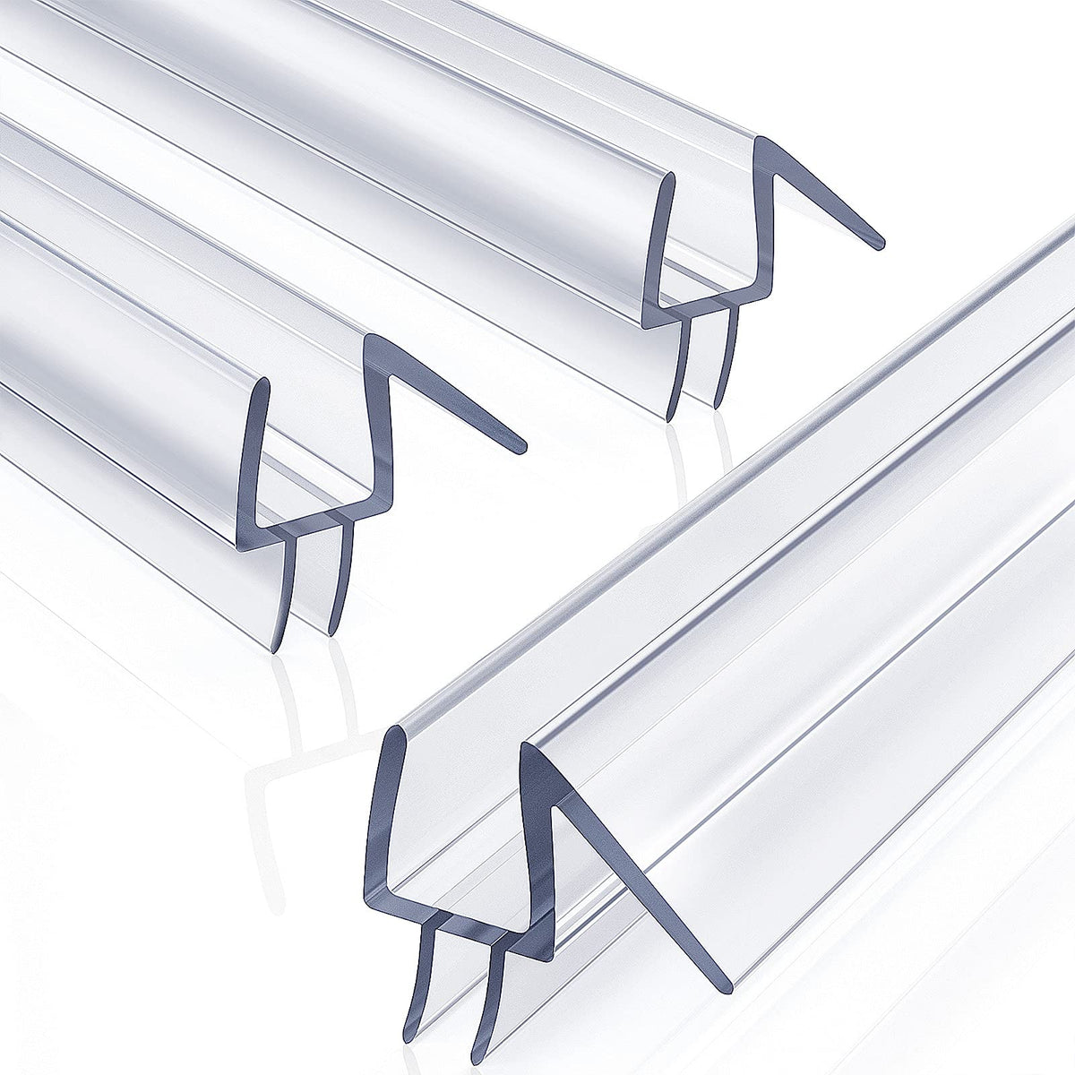 Yecaye 3-pack 39-inch bottom seal for 3/8-inch frameless doors improves water barrier