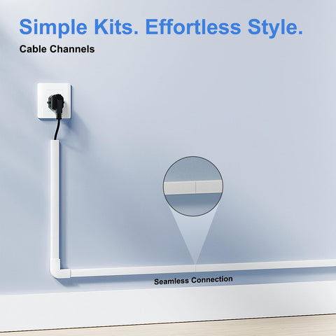 Yecaye TV cord hider on wall creates a minimalist living space