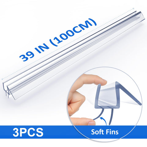 Yecaye shower door sweep with flexible PVC for smooth operation