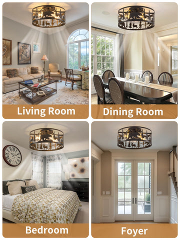 YEDAORL remote-controlled ceiling fan for easy adjustment