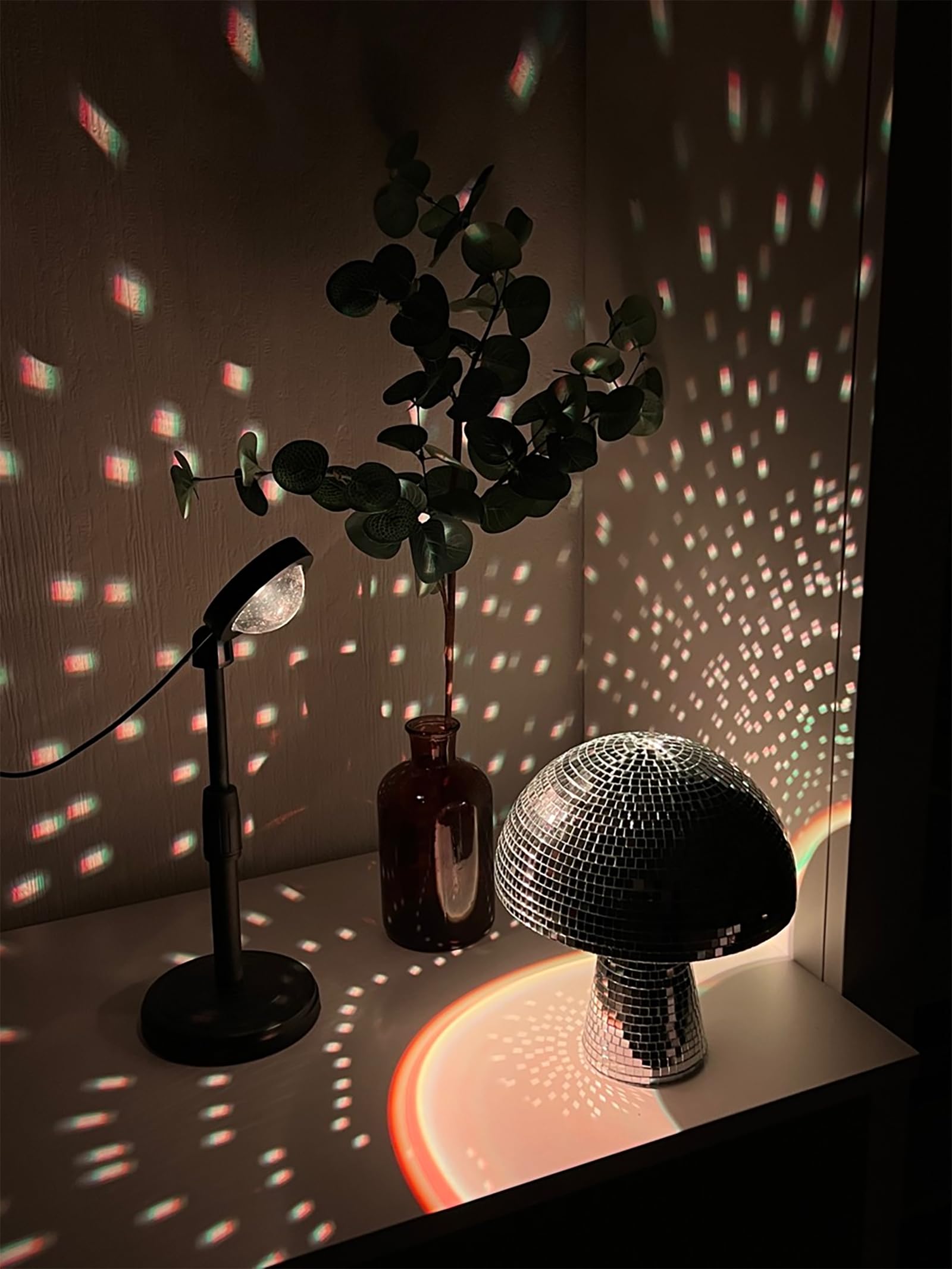 Yeehlmer gold small mushroom disco ball elevates celebrations with glow