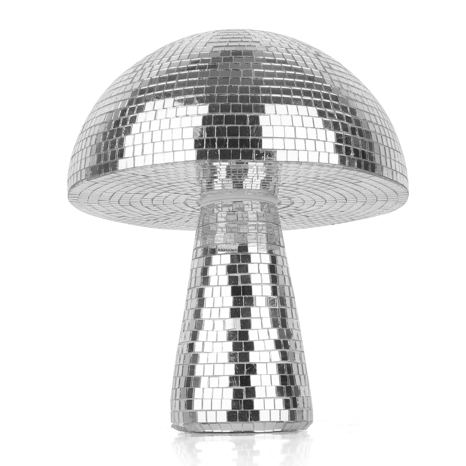 Yeehlmer silver small mushroom disco ball reflecting bright party light